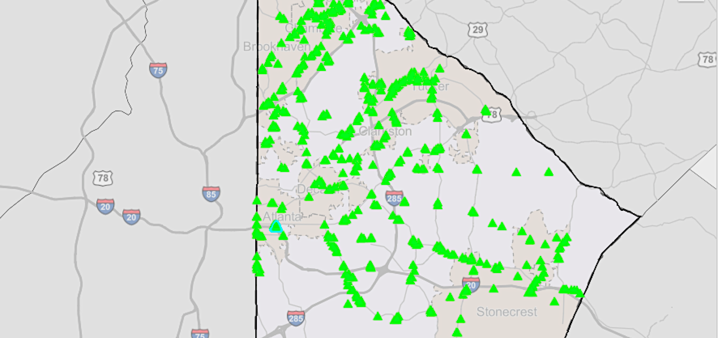 New tool helps investors find janky development sites across DeKalb
